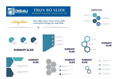 Summary Slide Template - Trọn Bộ 20 Slides Về Tóm Tắt Nội Dung | Digi-4U