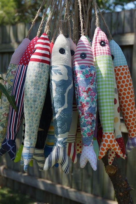 Our School Of Fish Fabric Fish Fabric Crafts Sewing Crafts