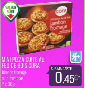 Promo Mini Pizza Cuite Au Feu De Bois Cora Chez Match Icatalogue Fr