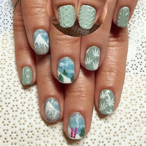 Get Ski High Nail Art Nail Designs Makeup Nails Art