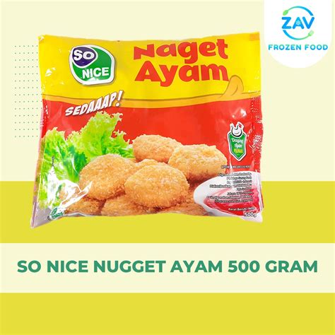 Jual So Nice Nugget Ayam 500 Gram Shopee Indonesia