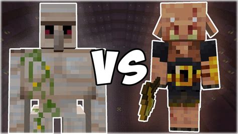 Iron Golem Vs Piglin Brute Minecraft Mob Battle Youtube