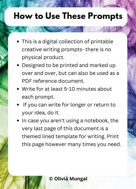 Best Printable Fantasy Writing Prompts (60) | OliviaMungal.com