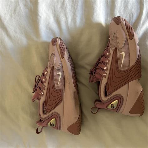 nike zoom trainers pink purple white super comfy depop