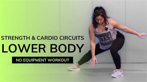 Lower Body NO EQUIPMENT Workout Strength Cardio Endurance