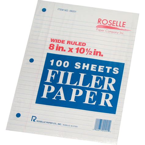 Pacon Filler Looseleaf Refill Paper 8" X 10.5" - Jarir Bookstore KSA