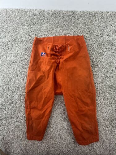 Vintage Mens Russell Athletic Lace Up Football Pants Sz Medium Orange