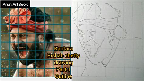 Kantara Movie Drawing Kantara Rishab Shetty Drawing Kantara Grid