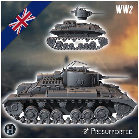 3d Printable Valentine Mark Mk Iii Infantry Tank Uk United Ww2