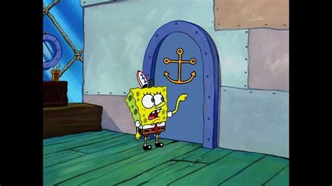 Mr Krabs Flirting With A Penny While Spongebob Knocking The Door For