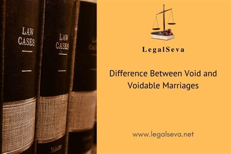 Difference Between Void And Voidable Marriages