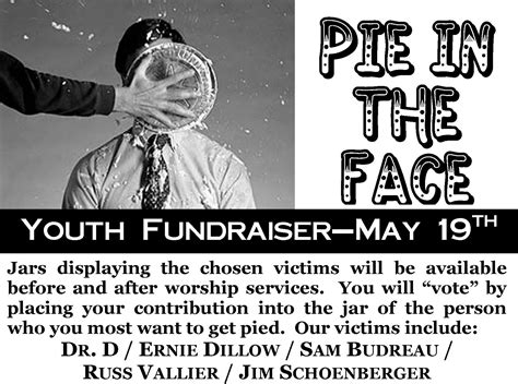 Pie In The Face Fundraiser Flyer Template