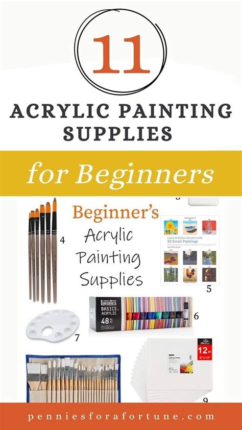 11 Acrylic Painting Supplies For Beginners Pennies For A Fortune In