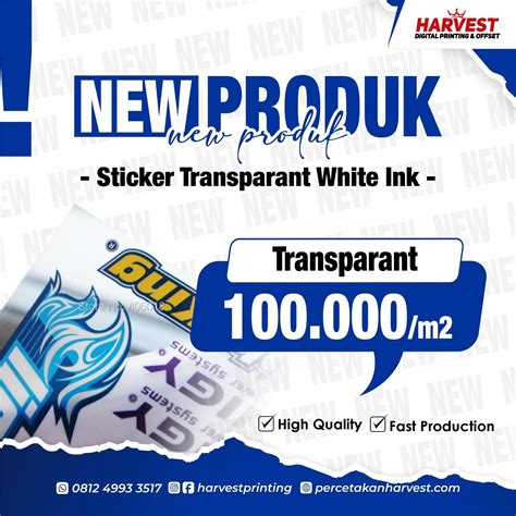 Print Cetak Stiker Transparan Tinta Putih Kualitas Terbaik Blog