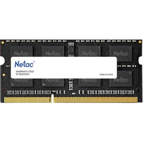 Модуль памяти для ноутбука SoDIMM ddr3l 4gb 1600 MHz Netac ntbsd3n16sp