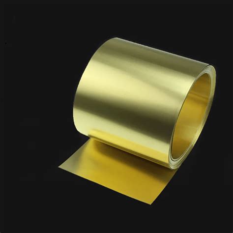 5M Or 2 Meter Thin Brass Strip Thickness 0 01 0 02 0 03 0 05 0 08mm