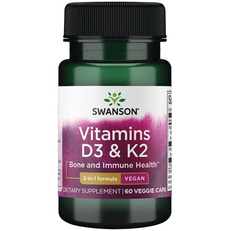 Vitamin D3 And K2 2000 Iu And 75 Mcg 60 Capsules Vitamer