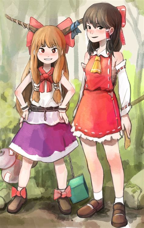 Reimu Hakurei Hakurei Reimu Reimu Ibuki Suika Suika Ibuki