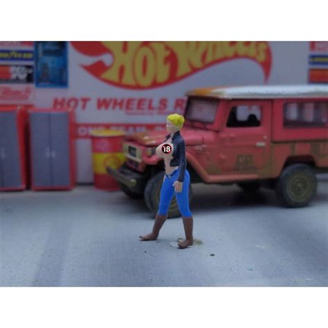 Figure Sexy Biker For Hot Wheels Matchbox Tarmac Minigt Shopee Malaysia