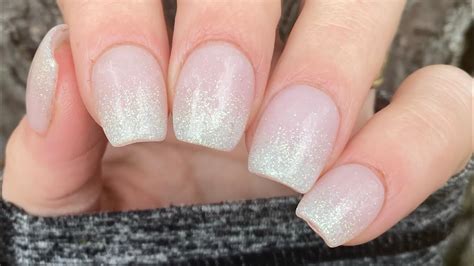 Glitter French Ombre Baby Boomer Nails Revel Nail Dip Powder YouTube