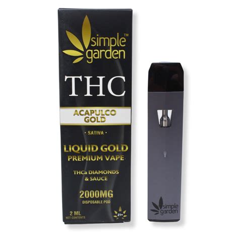 2000mg THCa Diamonds Sauce Liquid Gold Disposable Vape Acapulco