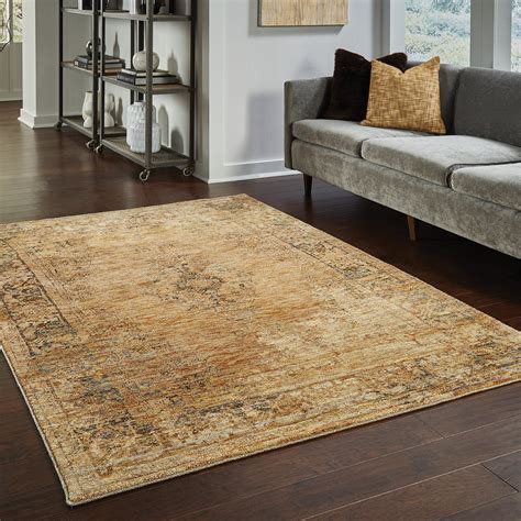 Oriental Weavers Andorra 6845d Gold Brown Area Rug Incredible Rugs