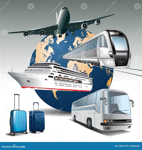 Travel Transportation Stock Vector - Image: 41825770