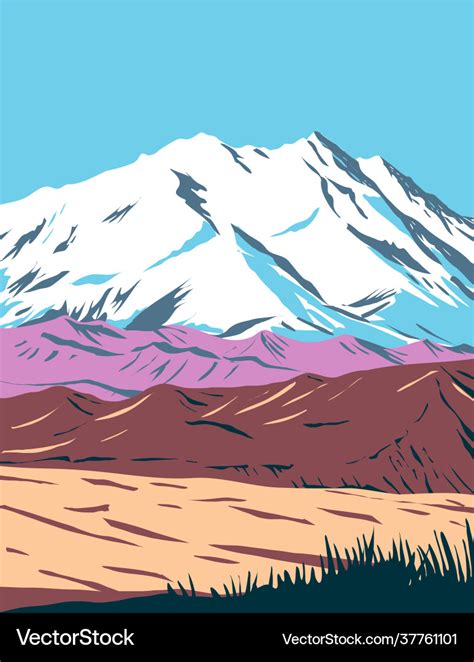 Denali National Park And Preserve Formerly Known Vector Image