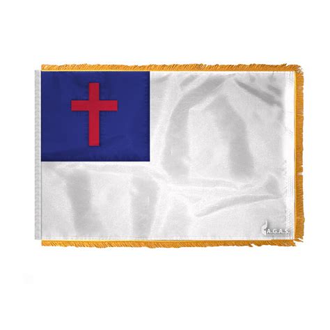 Agas Large Christian Flag 4x6 Ft Christian Flag With Gold