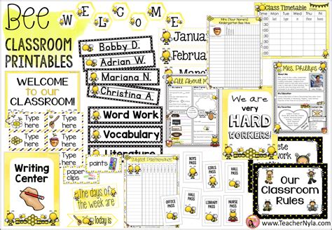 Bee Themed Classroom Decor Ideas For Teachers Nylas Crafty Teaching