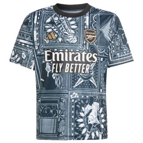 Arsenal X Ian Wright Pre Match Jersey 2023 24 Official Adidas Low Stock