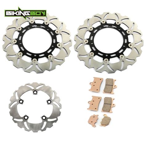 BIKINGBOY Motorcycle Front Rear Brake Disk Disc Rotor Pad For YAMAHA