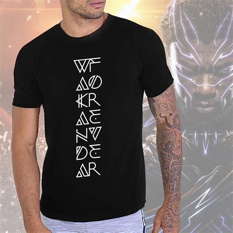 Camiseta Unissex Masculina Wakanda Forever Black Panther Pantera Negra