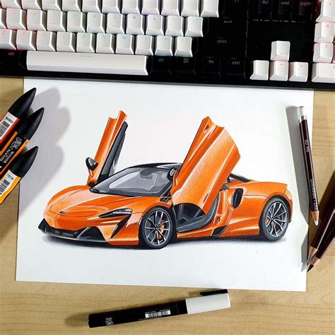 How To Draw A McLaren Artura Easy Step By Step Tutorial