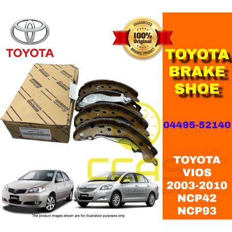 ORIGINAL TOYOTA VIOS NCP42 NCP93 NCP150 BRAKE SHOE 04495 52140