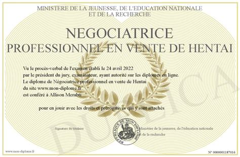 Negociatrice Professionnel En Vente De Hentai