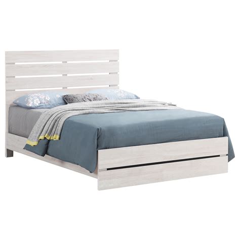 Brantford Queen Panel Bed Coastal White Coaster Fine Furni