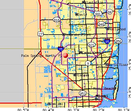 Palm Springs Florida Map | Draw A Topographic Map