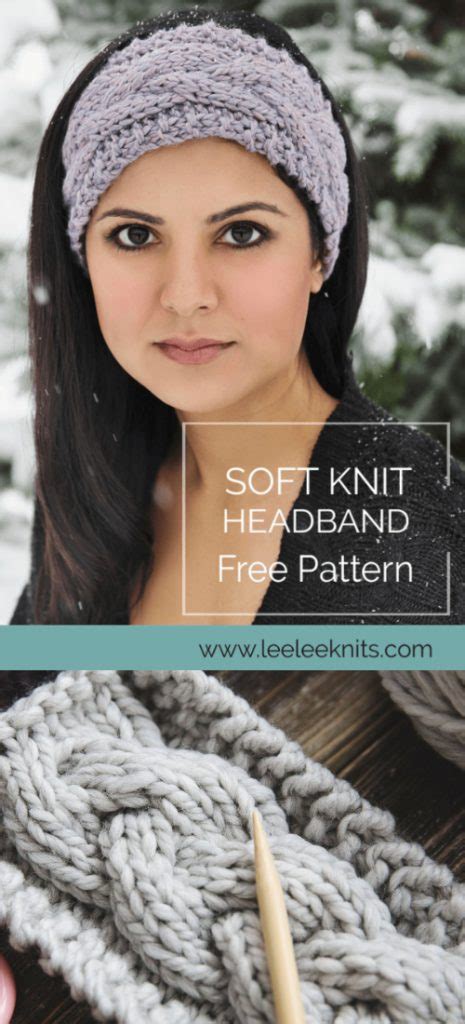 Knit Woven Cable Headband Free Knitting Patterns Knitting Pattern