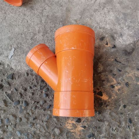 Good Quality Thick Sanitary Pvc Orange Wye 2x2 3x2 3x3 4x3 4x2 4x4