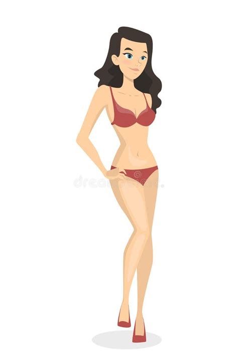 Woman In Bikini Lying On The Beach Stock Vector Illustration Of Design Holiday