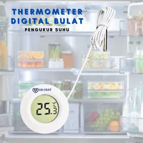 Promo Termometer Digital Bulat Display Lcd Alat Pengukur Suhu Ht