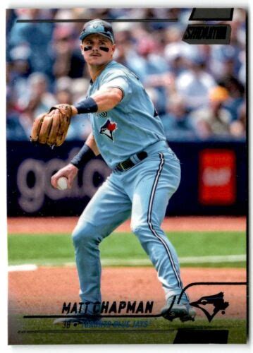 2022 Topps Stadium Club Matt Chapman Toronto Blue Jays 257 Black Foil