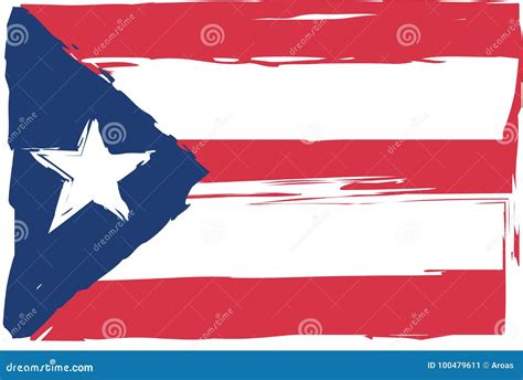 Grunge PUERTO RICO Flag or Banner Stock Vector - Illustration of grunge ...