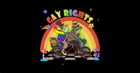 Funny Frog Gay Rights LGBT Rainbow Pride Month Funny Frog Gay Rights Lgbt Rainbow Sticker