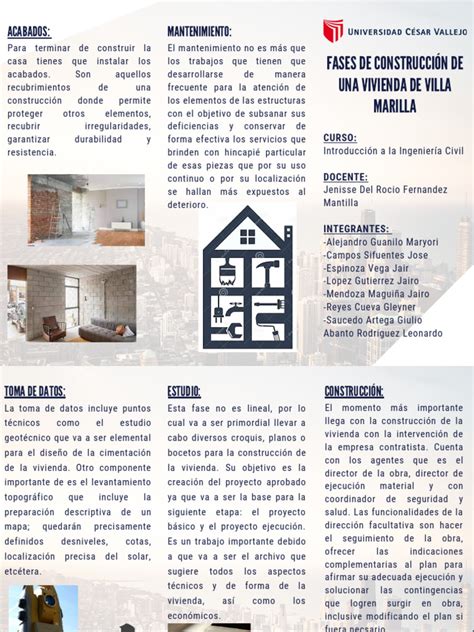 Fases De Construccion De Uan Vivinea De Villa Marilla Pdf Ingeniería