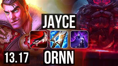 JAYCE Vs ORNN TOP 8 1 7 66 Winrate Legendary EUW Challenger