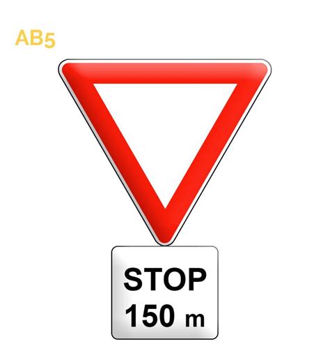 Ab Panneau De Signalisation Avanc E Stop Ht