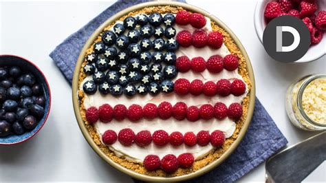 4th Of July No Bake Cheesecake Pie Youtube