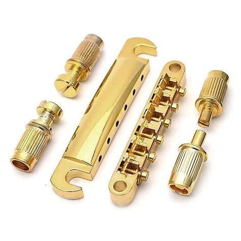 Gold Guitar Tune O Matic Bridge With Tailpiece Reverb